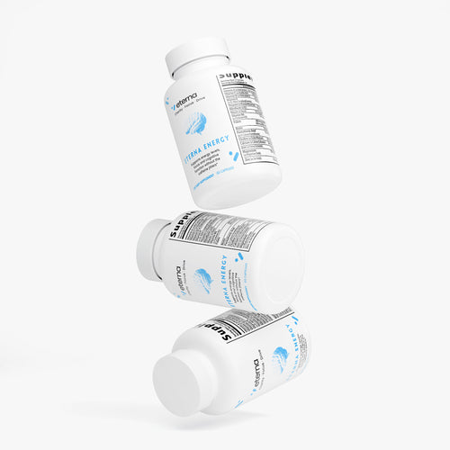 Eternavits Eterna Energy nootropic supplement bottle angled view