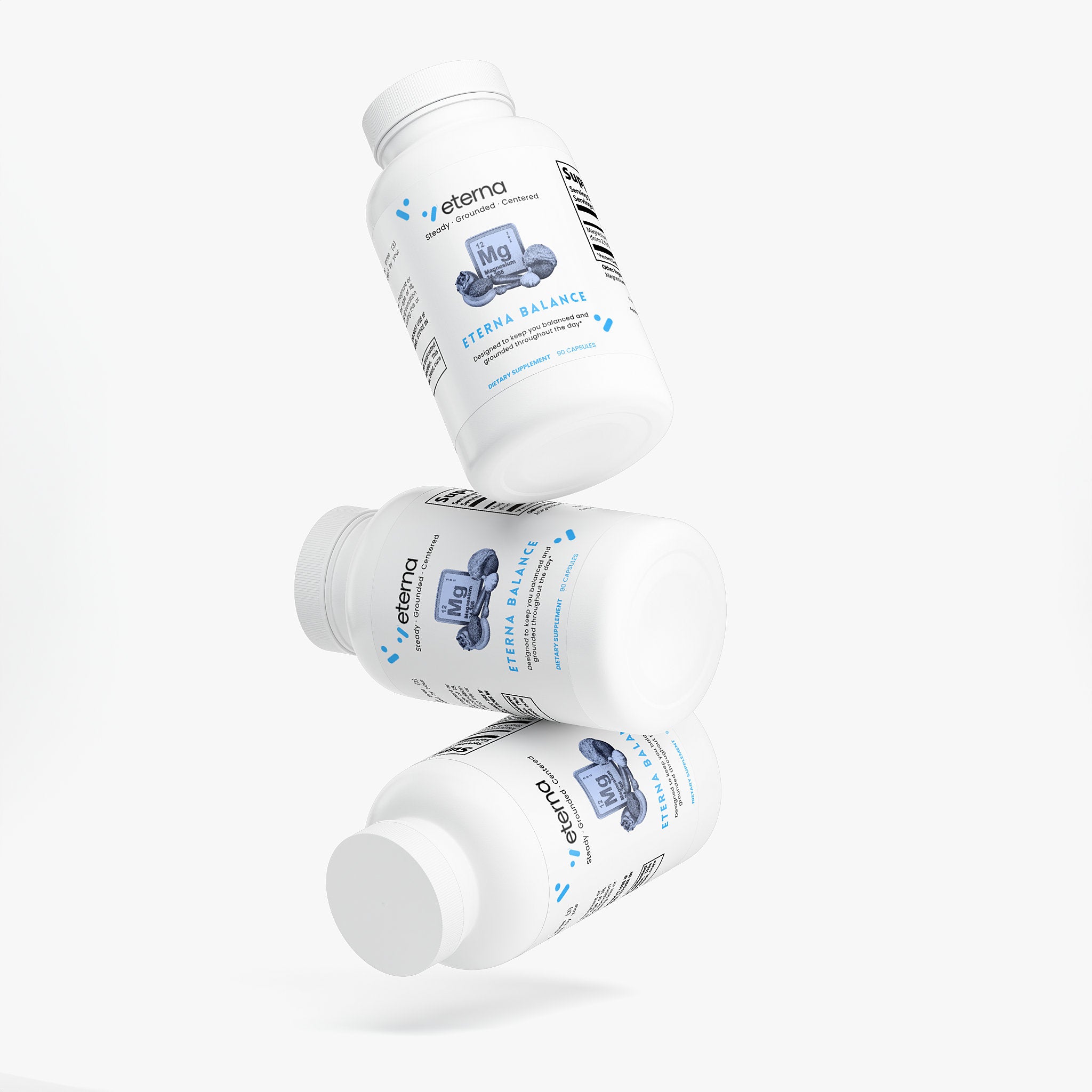 Eternavits Eterna Balance supplement bottle angled view showing label